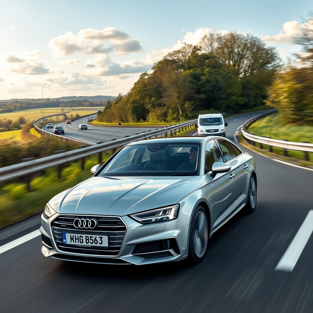 Man fined for driving above 40mph on the motorway in an Audi